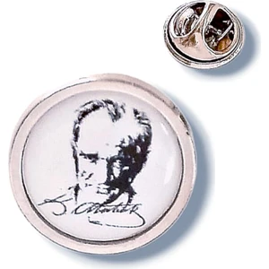 Yörük Tasarım Atatürk Imza Damla Mineli Yaka Rozeti