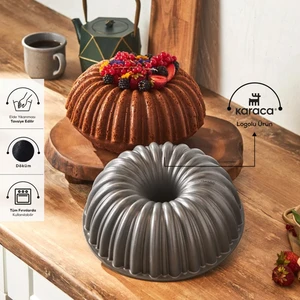 Cake Pro Dilimli Antrasit Döküm Kek Kalıbı
