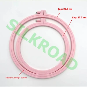 Vidalı Plastik Kasnak 2 Li Set - 17.7 cm V 22.7 cm - 2 Adet Kasnak Dahil