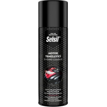 Selsil 500 Ml Susuz Motor Temizleme Spreyi Şeffaf Renk İle Yağ Ve Kirleri Kolayca