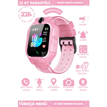 My Watch Q19 LBS Konumlu Akıllı Çocuk Takip Saati Sim Kartlı Arama, Kameralı, Gizli Dinleme