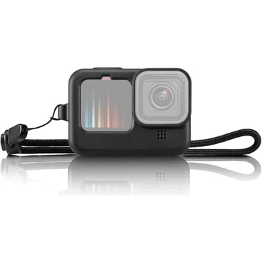 Knmaster Gopro Hero 9/10/11/12/13 Yumuşak Silikon Kamera Kılıfı + Lens Kapağı Koruyucu Çerçeve