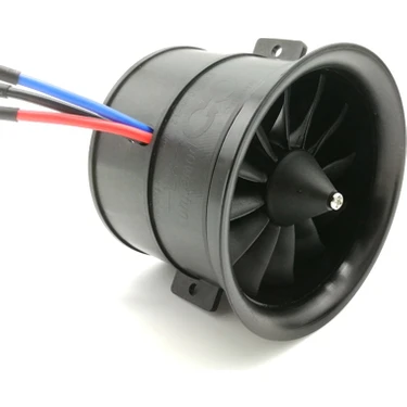 Chihiro586 - 9278 Powerfun 70MM 12 Bıçaklı Kanallı Fan Edf Ünitesi ile 4s 3400KV Fırçasız Motor Rc