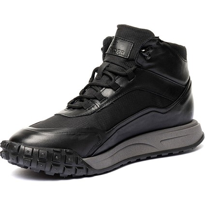 00490 Siyah Deri Sneaker Erkek Bot modelleri