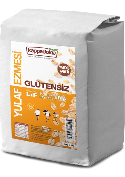 Büyük Ekonomik Boy  Glütensiz Yulaf Ezmesi 5 Kg