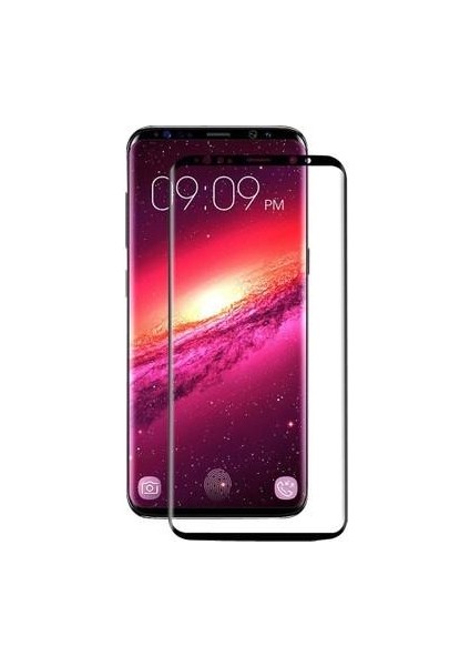 JM3051 Samsun Galaxy Note 9 3D Eğri Full Temperli Cam Ekran Koruyucu Siyah