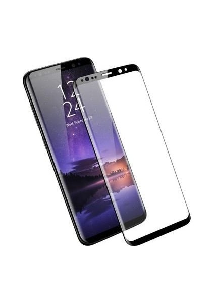 JM3051 Samsun Galaxy Note 9 3D Eğri Full Temperli Cam Ekran Koruyucu Siyah