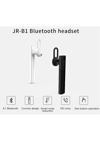 JR-B1 Kablosuz Bluetooth Telefon Kulaklığı - Pembe