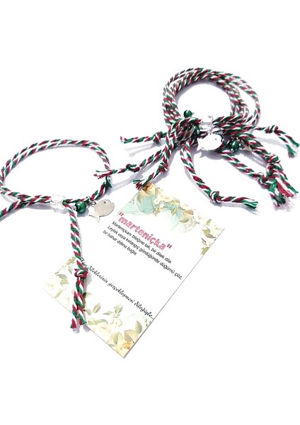 Beş Adet Gümüş Rengi Çek Boncuklu Balık ve Renkli Inci Boncuklu Marteniçka Bileklik fiyatları