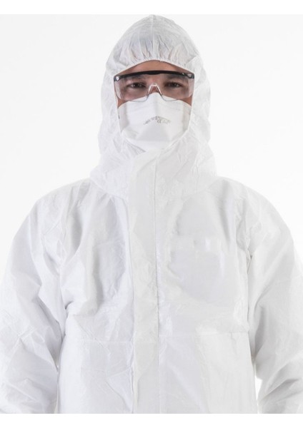 3 Adet - L Beden Tek Kullanımlık Koruyucu Lamineli Tulum fiyatları