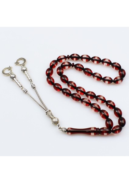 Beyzi Model Sürmeli Toz Kehribar Tesbih (7 x 11 Mm) TP001513 fiyatları