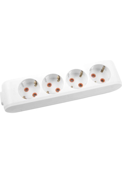 Vıko Multi-Let Dörtlü Priz Topraklı Klemensli Kablosuz - Beyaz 90 11 34 00