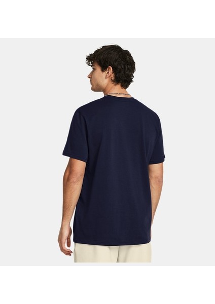 UA HW Armour Label SS 1382831-410 ERKEK Lacivert Tişört fiyatları