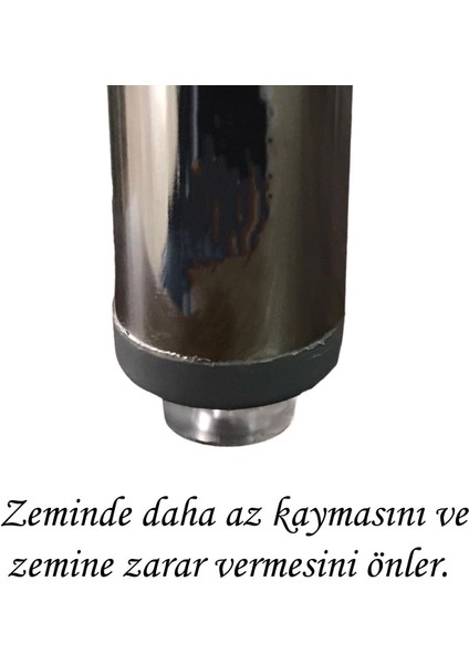 25 Adet Çivili Poligrit Mobilya Masa Sandalye Zemin Koruyucu Şeffaf Silikon Pabuç Poligirit