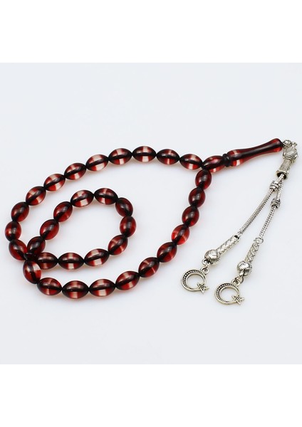 Beyzi Model Sürmeli Toz Kehribar Tesbih (7 x 11 Mm) TP001513 modelleri