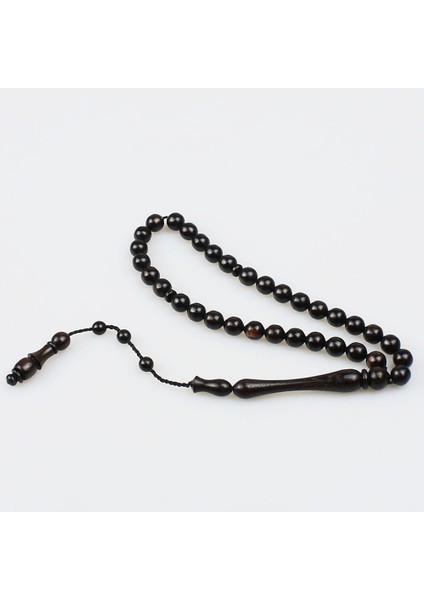 Sistemli Küçük Boy Abanoz Tesbih (7 x 7 Mm) TP001660