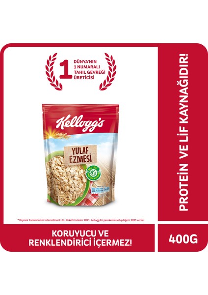 Yulaf Ezmesi 400 Gr; Lif Kaynağı; Protein Kaynağı