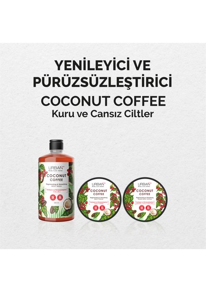 Coconut Coffee Yenileyici ve Pürüzsüzleştirici Vücut Kremi 200 ml - Vegan