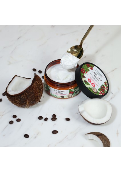 Coconut Coffee Yenileyici ve Pürüzsüzleştirici Vücut Kremi 200 ml - Vegan