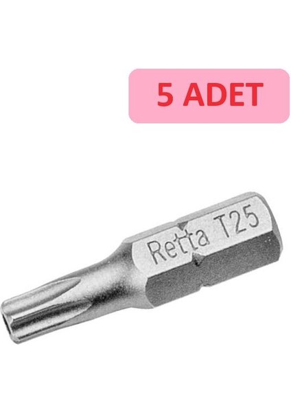 1/4 5 Köşe Torx Bits Uç 30_25 mm RBT2030