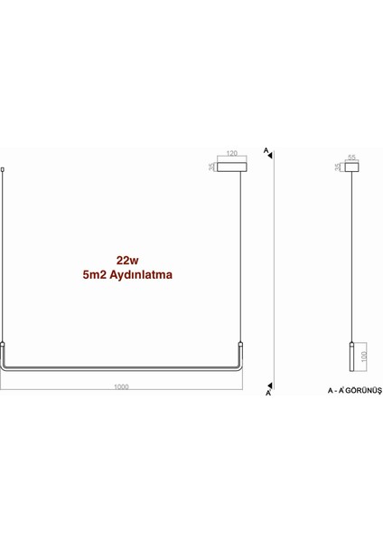 voxlamp lighting solutions Sarkıt Led Avize Berlin