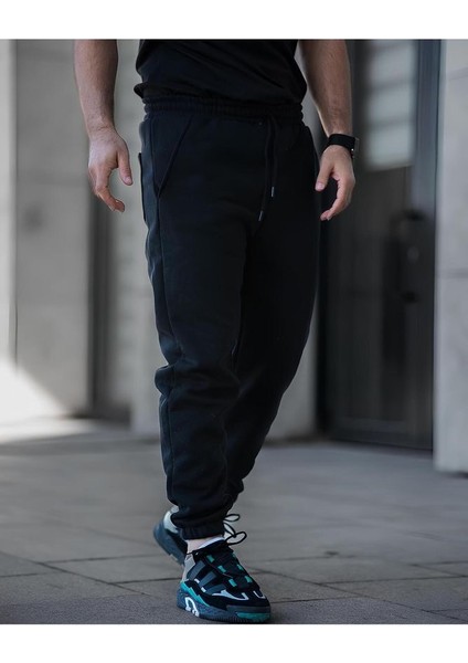 Ongun Store Siyah Erkek Eşofman Altı 3 İplik Kumaş modelleri