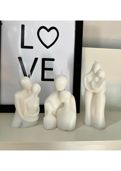 Aile Üçlü Set Mum
