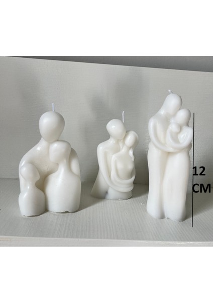 Aile Üçlü Set Mum