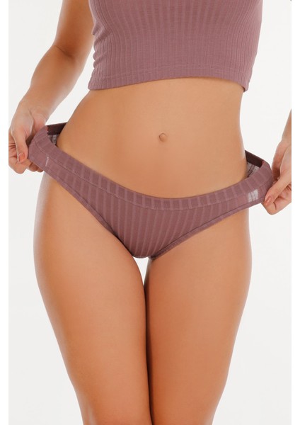 Kadın Fitilli Soft Renkler 5li Slip Külot Set - KTS3053 fırsatları