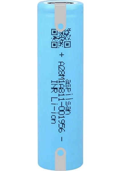 A28 Başlıksız Puntalı 3.7V 2900MAH 25A Discharge Şarjlı Li-Ion Pil