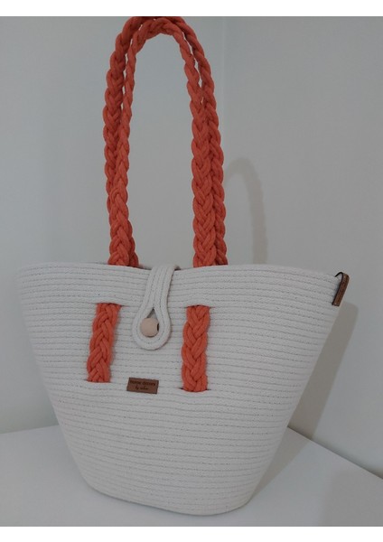 Hasır Çanta Omuz Çantası Plaj Çantası El Emeği Handmade Tasarım Tarz Yaz MODA-30CMX40-42CM