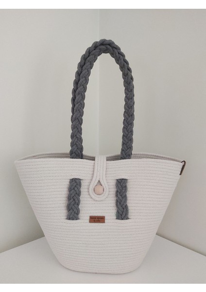 Hasır Çanta Omuz Çantası Plaj Çantası El Emeği Handmade Tasarım Tarz Yaz MODA-30CMX40-42CM fırsatları