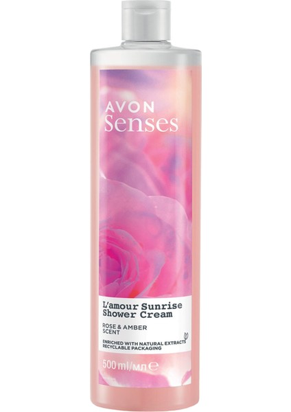 Senses Nane Deniz Su Meymeleri Misk Gül ve Amber Kokulu Duş Jeli Paketi 3 x 500 Ml.