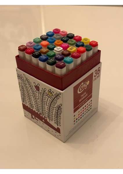 Twin Marker Çift Uçlu 36 Renk CGO 132