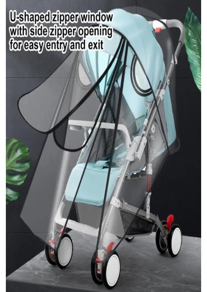 Çift Fermuarlı Ultra Lüks Bebek Arabası Yağmurluğu ( Bütün Bebek Arabalarına Uyumludur ) Siyah fiyatları