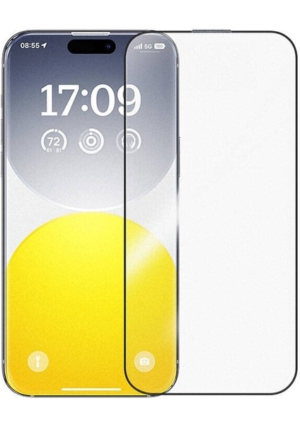 iPhone 15 Pro Max Kaplamalı Parmak Izi Bırakmayan Hd Temperli Ekran Koruyucu