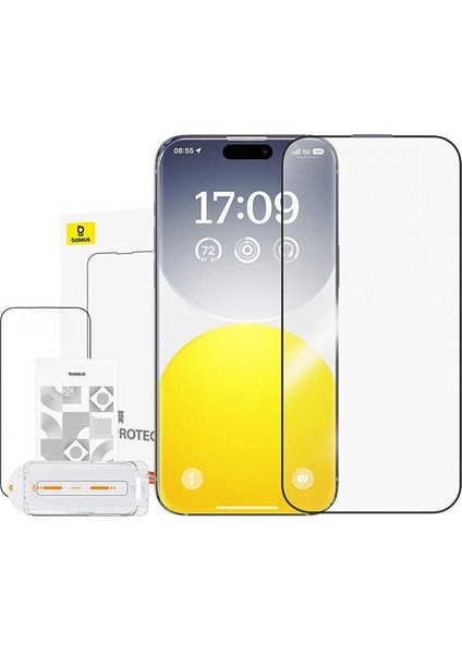 iPhone 15 Pro Max Kaplamalı Parmak Izi Bırakmayan Hd Temperli Ekran Koruyucu