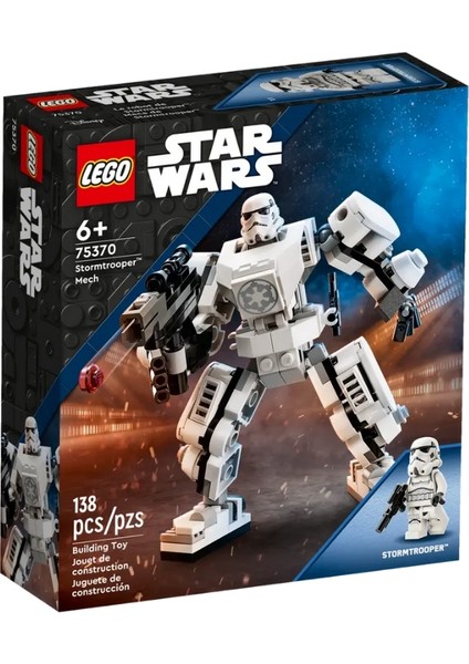 LEGO Star Wars Stormtrooper Robotu 75370 6+ Çocuklar Için Eğitici ve Yaratıcı Oyuncak Yapım Seti (138 Parça)