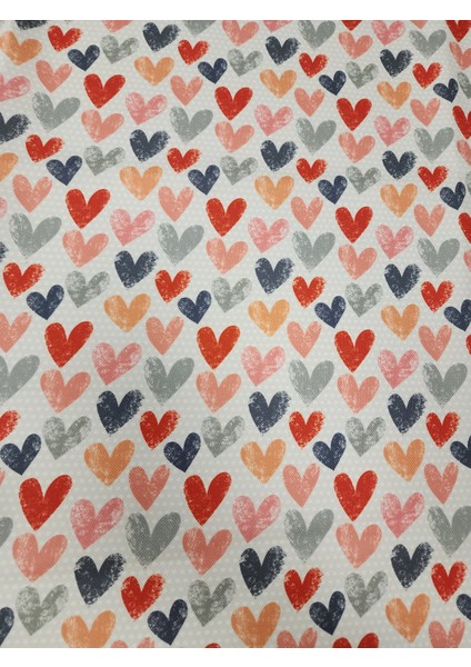 Sevgililer Günü Kalp Desen Kumaş 9 fiyatları