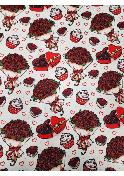 Sevgililer Günü Desen Kumaş 11 fiyatları