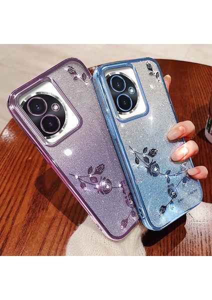 Honor 100 Cep Telefonu Kılıfı Gradyan Glitter Anti-Slatch Tpu Kapak (Yurt Dışından) modelleri