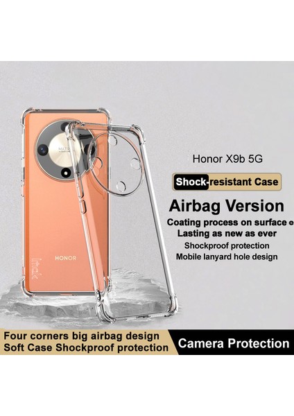 Honor X9B 5g Telefon Kasası Çizik Geçirmez Hava Yastığı Köşesi Tpu Kapağı (Yurt Dışından)