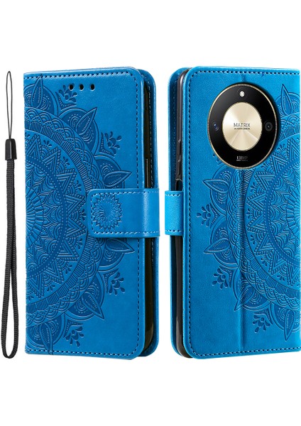 Honor X9B 5g / X50 Kasa Mandala Çiçek Standı Cüzdan Deri Kapağı (Yurt Dışından)
