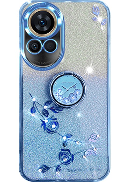 Huawei Nova 12 5g Cep Telefonu Kılıfı Glitter Tpu Ring Kickstand Anti-Sracratch Kapağı (Yurt Dışından)