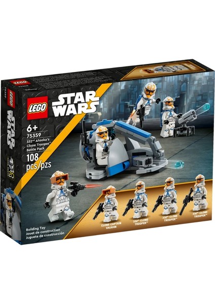 LEGO Star Wars 332. Ahsoka’nın Klon Trooper’ı Savaş Paketi 75359 6+ Çocuklar Için Eğitici ve Yaratıcı Oyuncak Yapım Seti (108 Parça)