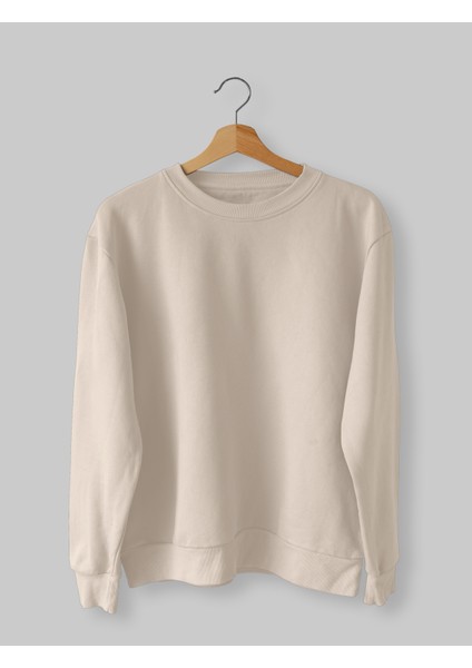 Kapşonsuz Oversize Sweatshirt