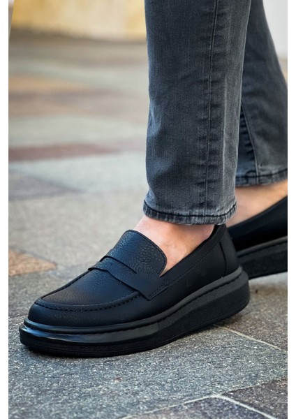 Robert Rs615 Siyah St Erkek Loafer Ayakkabı