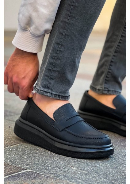 Robert Rs615 Siyah St Erkek Loafer Ayakkabı
