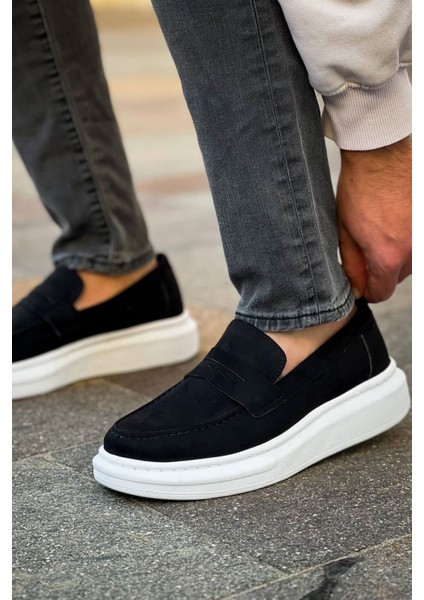 Robert Rs615 Süet Siyah Bt Erkek Loafer Ayakkabı
