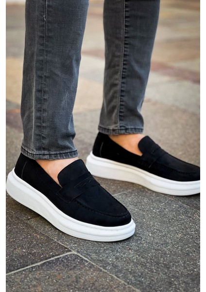 Robert Rs615 Süet Siyah Bt Erkek Loafer Ayakkabı